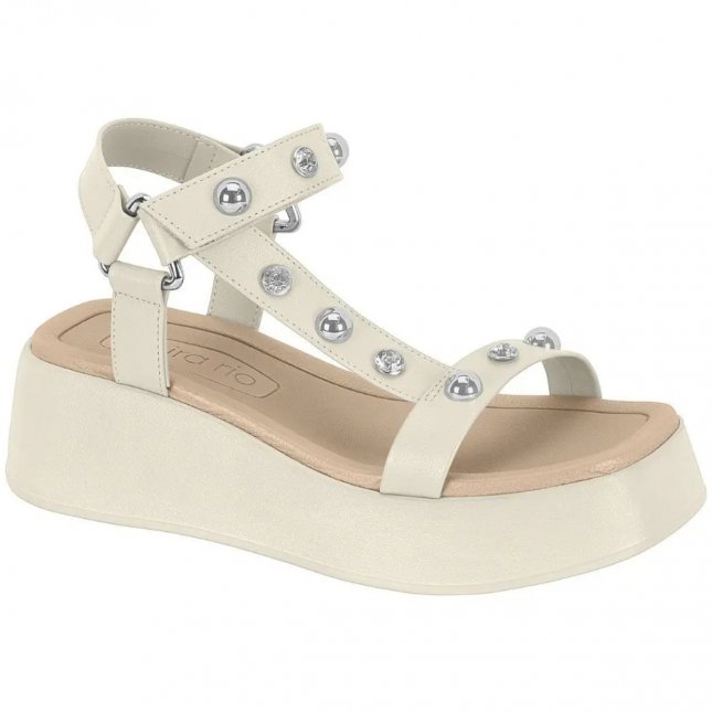 SANDÁLIA ANABELA BEIRA RIO CONFORTO PEDRARIA