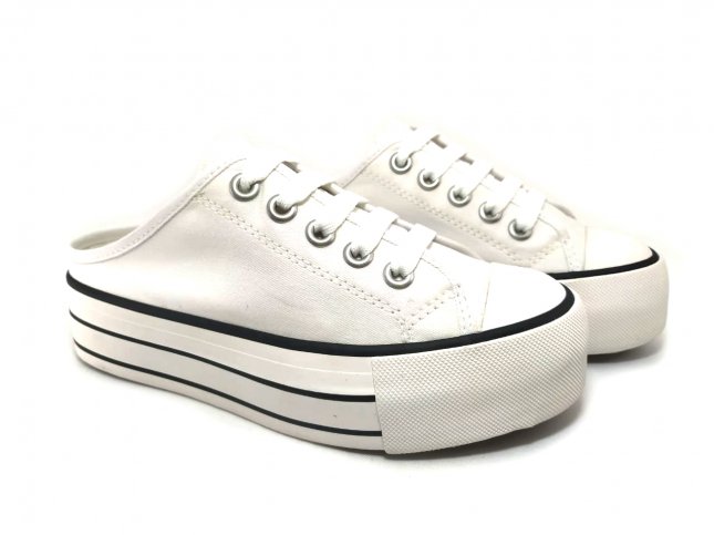 Tênis mule feminino - R$ 159.90, cor Branco (All Star, Converse, combina  com saia, star, de borracha) #96042, compre agora | Shafa