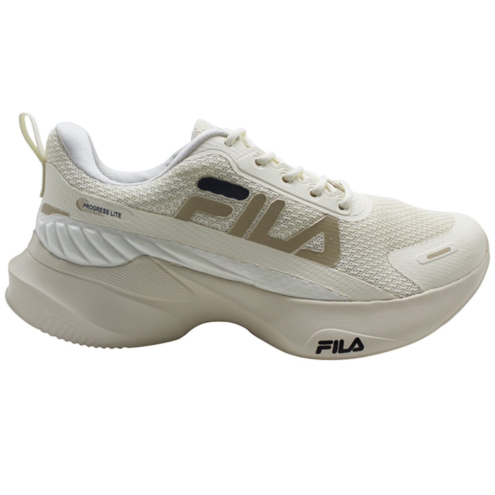 Tênis Fila Progress Lite Bege Claro Feminino</br loading=