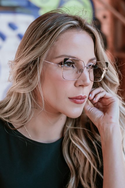 Oculos de metal feminino Clearance