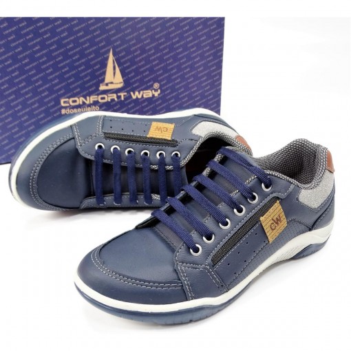 sapatenis masculino confort way