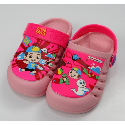 crocs luccas neto rosa