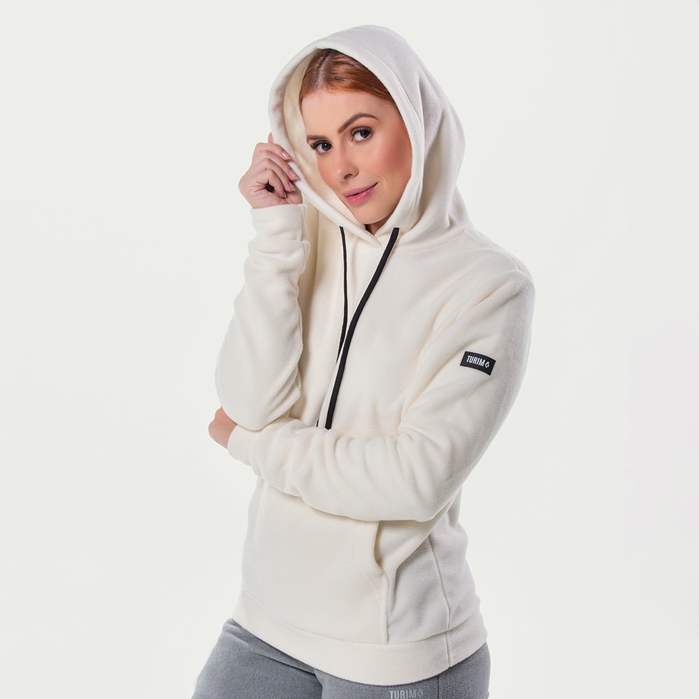 Blusa Fleece Térmico Feminino Canguru com Capuz Ref. 645
