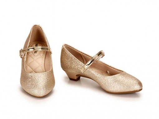 sapato boneca dourado