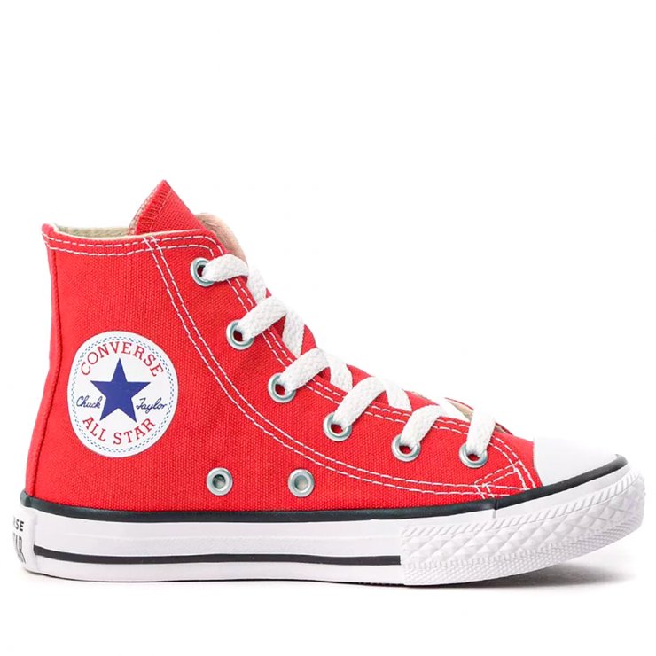 high top all star vermelho