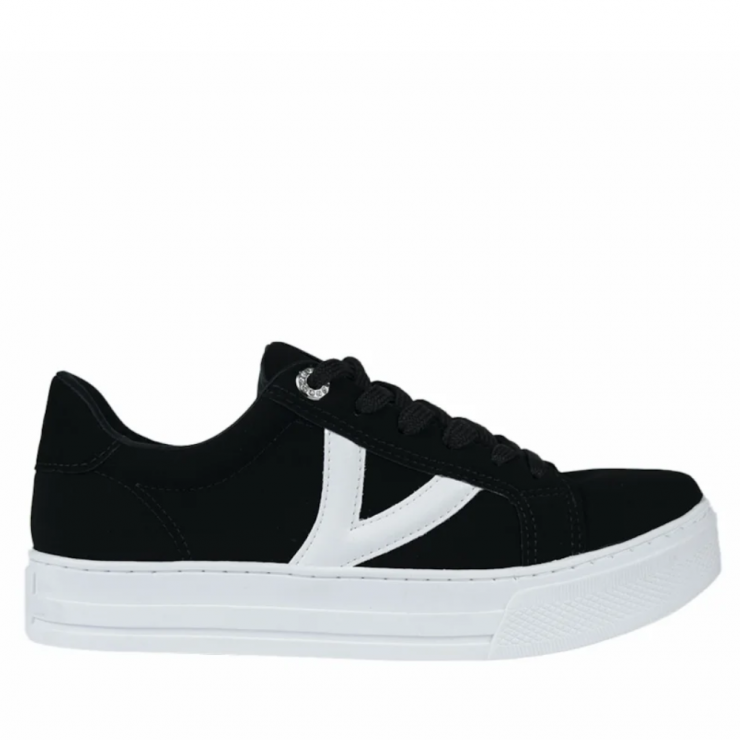 Tenis Via Marte Casual Preto e Branco