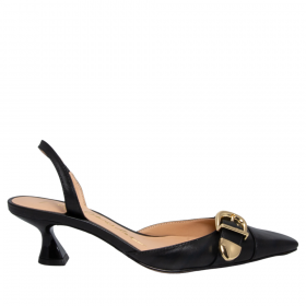 Sapato Luiza Barcelos Scarpin Slingback Preto