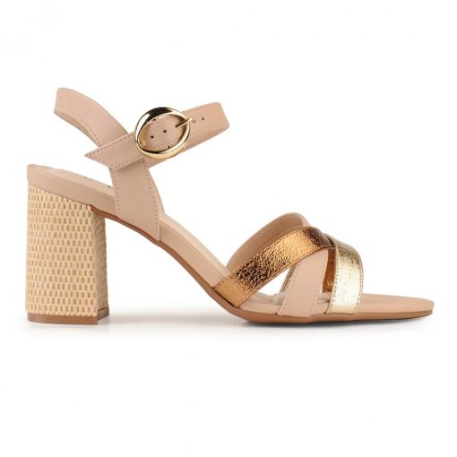 Sandalia Salto Bloco Bebece T6059-463| Valuti Calçados