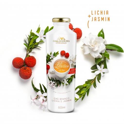 Libertea Ice Tea com Lichia e Jasmim Casa Madeira 500ml