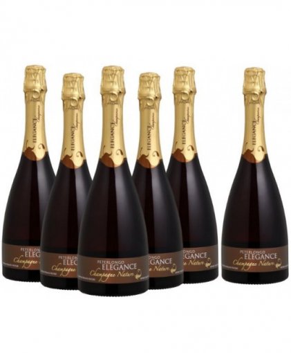 PACK Peterlongo Champagne Elegance Nature 750ml - (cx c/ 6und)