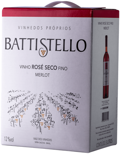 BATTISTELLO Bag in Box 3L Merlot Rose Seco