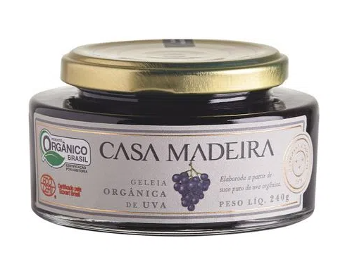 Geleia Orgânica de Uva Casa Madeira 240g