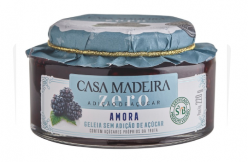 Geleia Zero Amora Casa Madeira 220g