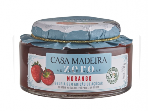 Geleia Zero Morango Casa Madeira 220g