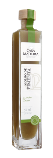 Molho de Pimenta jalapeno com Lupulo Casa Madeira 50ml
