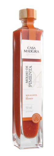 Molho de Pimenta Malagueta com Brandy Casa Madeira 50ml