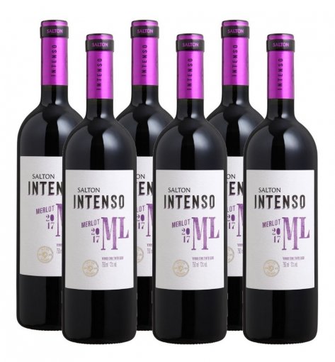 PACK Salton Vinho Intenso Merlot 750ml - (CX C/6UND)