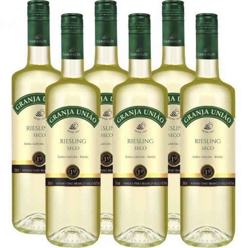 PACK Vinho Garibaldi Granja União Riesling 750ml - (cx c/ 6 und)