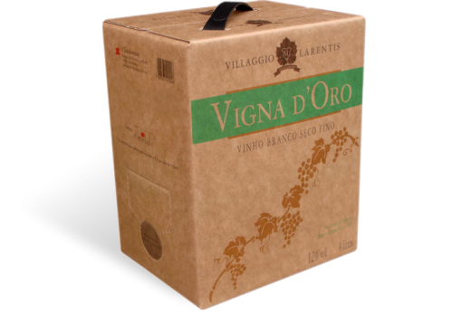 PACK Vinicola Larentis Vinho Bag in Box Chardonnay 4L - (cx c/ 4 und)