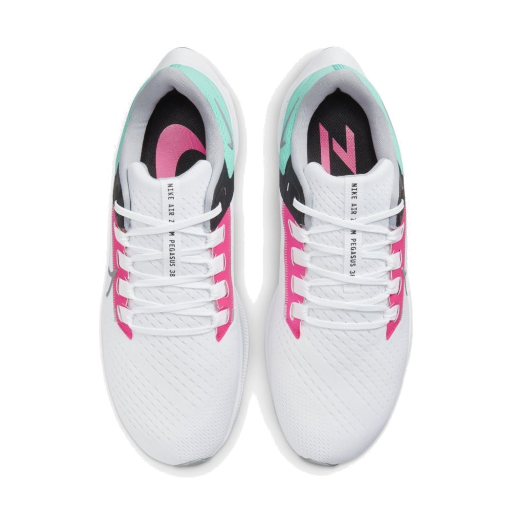 Nike Air Zoom Pegasus 38 CW7356-102 White Green Hyper Pink Shoes Â« The New Nike Air Force 1 Shoes