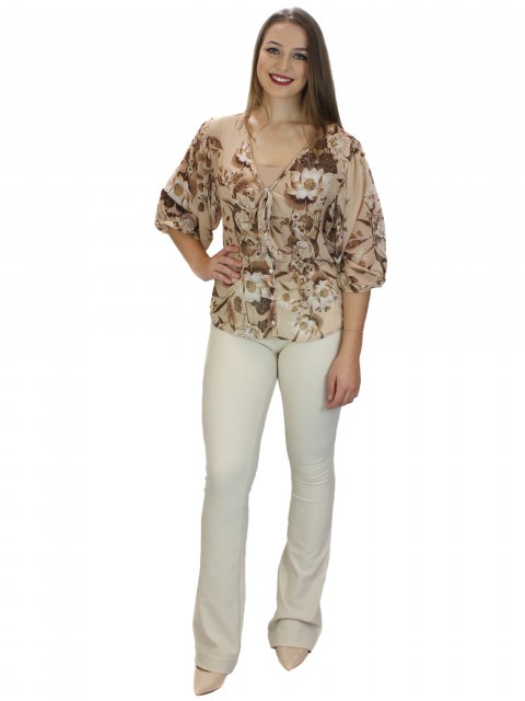 calça flare morina