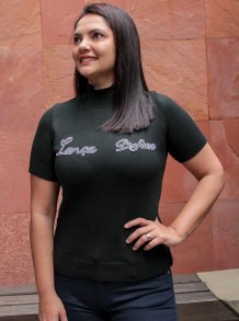 Blusa Branca Com Mangas Imperio E Decote V Moda Pop