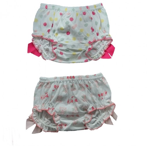 0252) Calcinha Boxer Infantil Luna